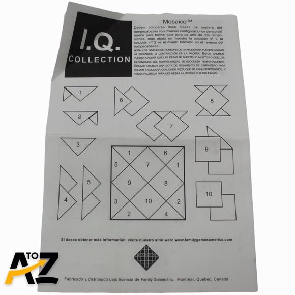 Brain Baffler Mosaïc Art Puzzle IQ Collection Rare Wooden Pieces - Picture 10 of 12